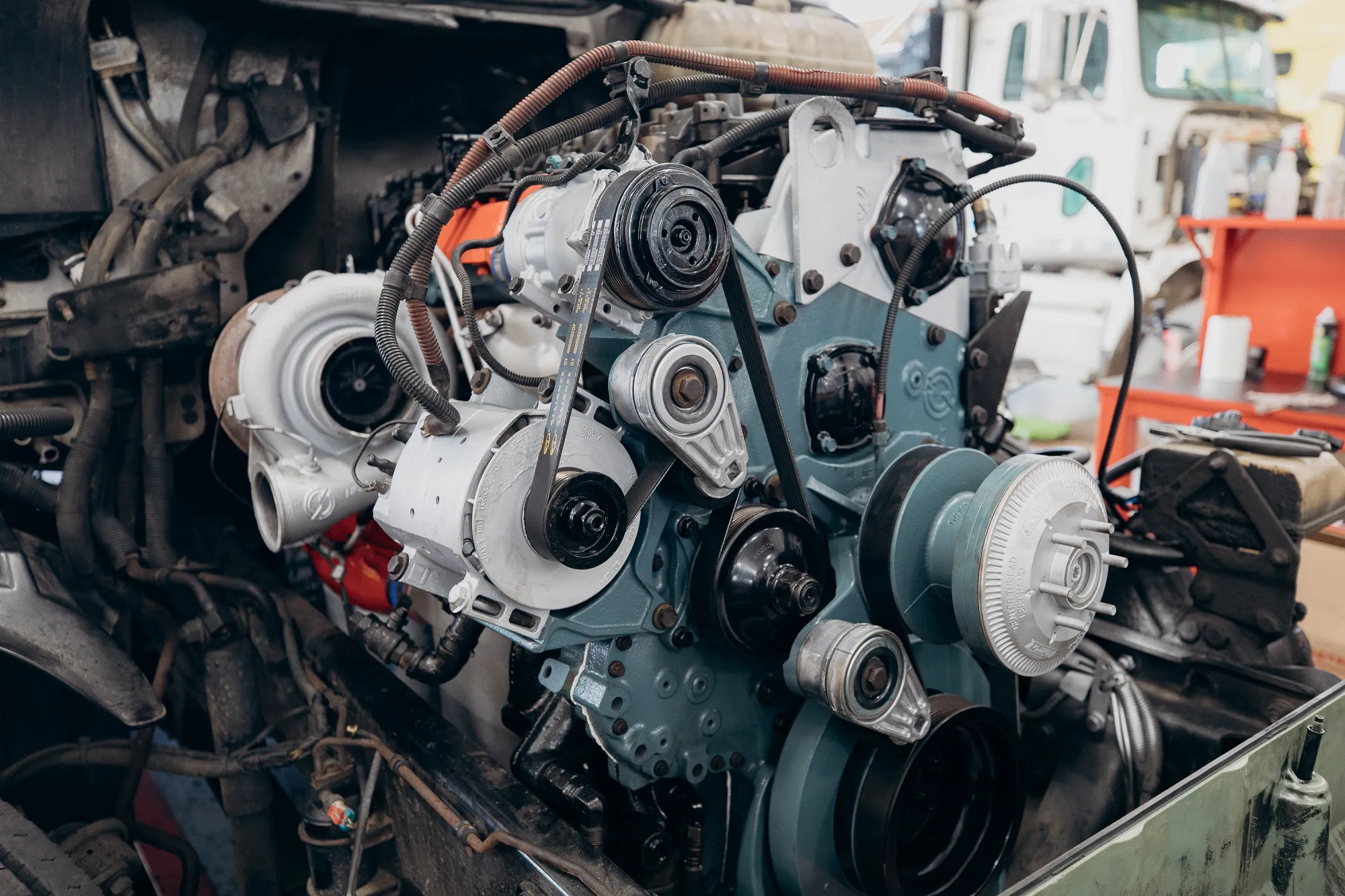 Repair of diesel engines for trucks